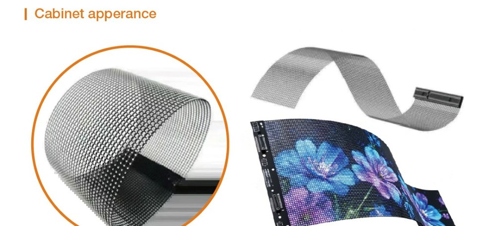 Pantalla LED holográfica flexible